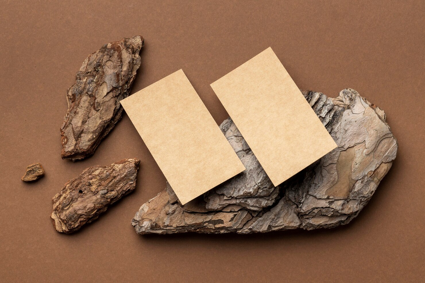 Plast visitkort med surrealistisk grafik